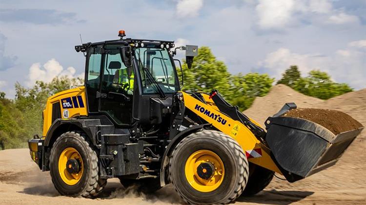 Η Komatsu επεκτείνει τη σειρά ελαστικοφόρων φορτωτών με το νέο WA170M-11