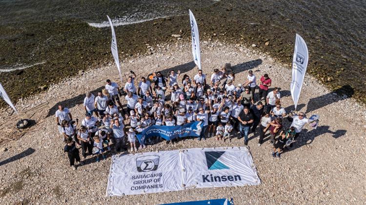 Όμιλος Επιχειρήσεων Σαρακάκη-Kinsen: 2 τόνοι απορριμμάτων & 13.640 αποτσίγαρα από τους εργαζομένους στο Π. Φάληρο