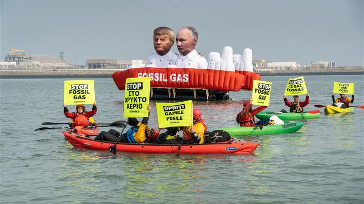 Συνεχίζεται για περισσότερες από 18 ώρες η ειρηνική διαμαρτυρία στον τερματικό σταθμό εισαγωγής Zeebrugge στο Βέλγιο