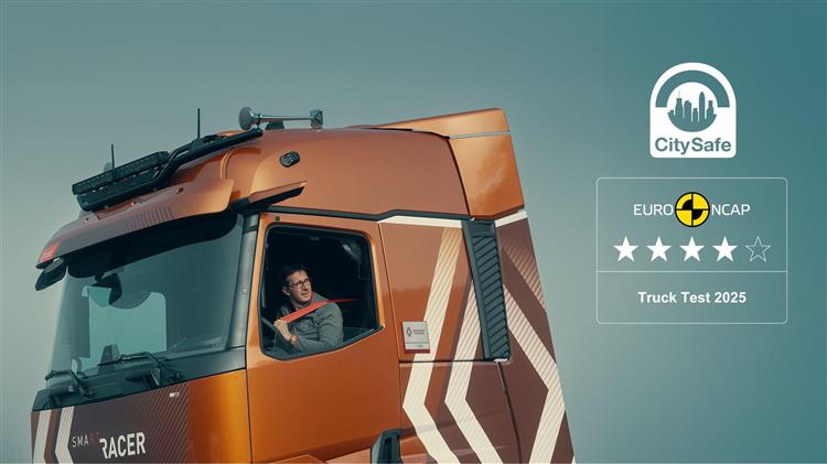 Το Renault TrucksT διατηρεί τα 4 αστέρια Euro NCAP και κερδίζει την πιστοποίηση City Safe