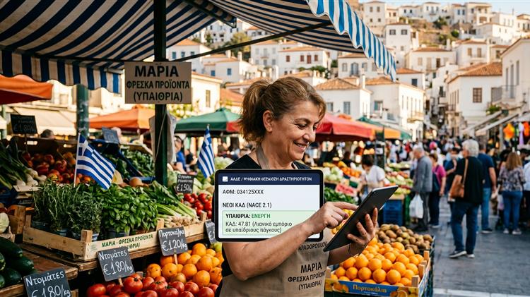 Αλλαγές στους ΚΑΔ: Τι πρέπει να προσέξουν οι επιχειρήσεις υπαίθριου εμπορίου στην πλατφόρμα myAADE