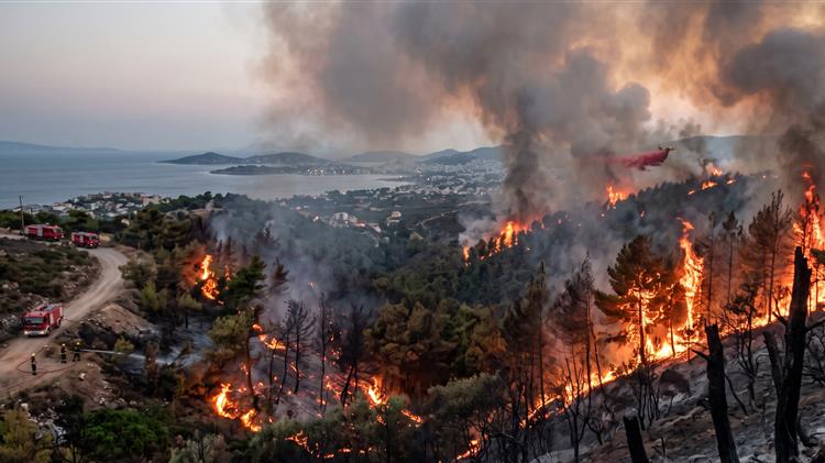 ΓΕΩΤ.Ε.Ε.: Δασικές ΄πυρκαγιές στην Αττική, τη Βοιωτία και τη Φωκίδα