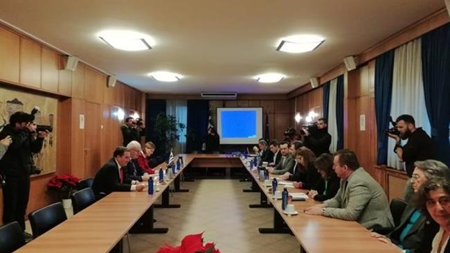 Συνάντηση εργασίας του Ν. Παππά με τον Ευρωπαίο Επίτροπο Γεωργίας και Αγροτικής Ανάπτυξης Phil Hogan