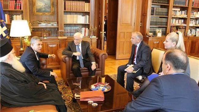 Ο Πρόεδρος της Δημοκρατίας Προκόπης Παυλόπουλος τον Απρίλιο στη Νέα Αγχίαλο