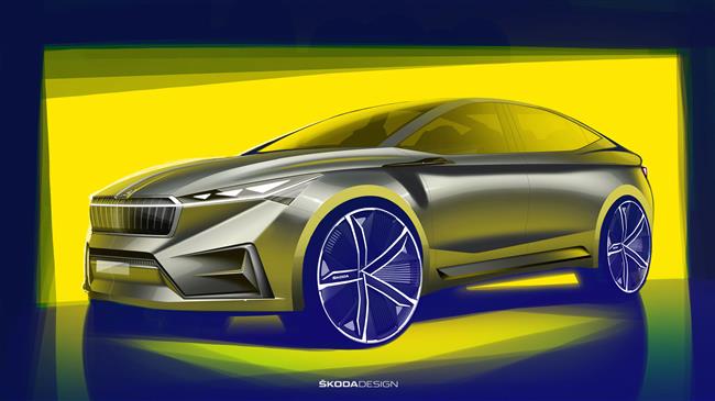 VISION iV: πρώτα σκίτσα του ηλεκτρικού concept της SKODA  