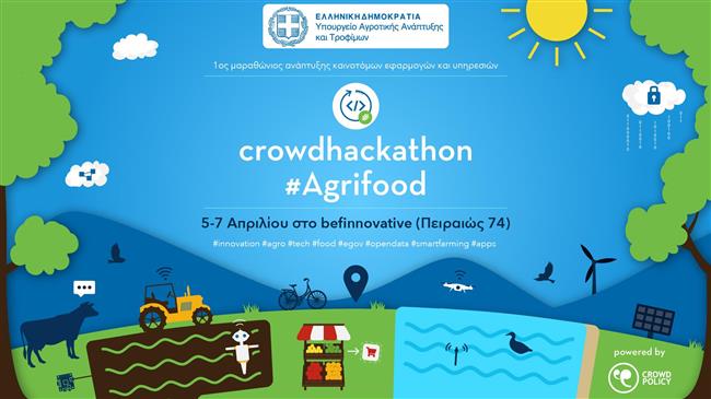 Μαραθώνιο Καινοτομίας για νεοφυείς επιχειρήσεις δημιουργίας εφαρμογών και υπηρεσιών αγροδιατροφής 