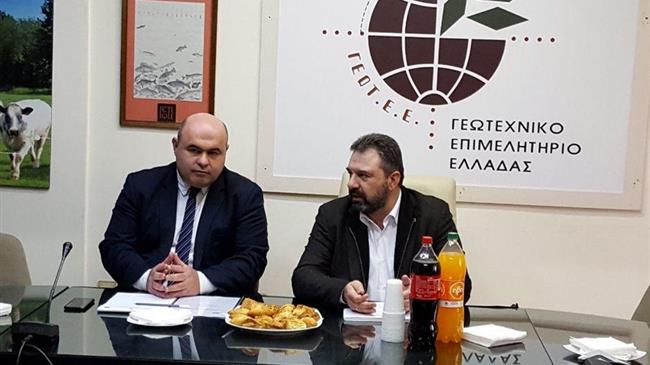 Επίσκεψη του ΣΤ. Αραχωβίτη στα γραφεία του ΓΕΩΤ.Ε.Ε.