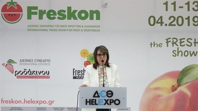Την 5η Freskon εγκαινίασε η Ολυμπία Τελιγιορίδου 