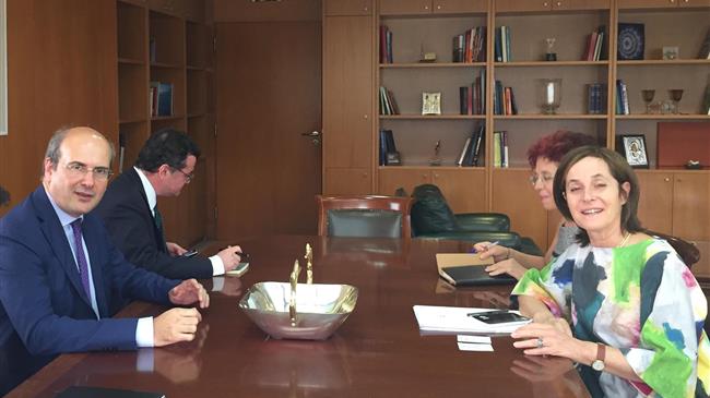 Συνάντηση Κ.Χατζηδάκη με την Πρέσβειρα του Ισραήλ Irit Ben-Abba