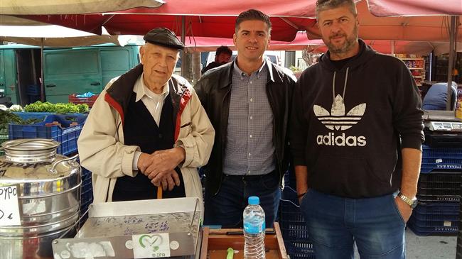 Πάντα κοντά στoυς  παραγωγούς  ο Σάκης  Παιδής