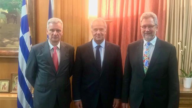 Συνάντηση  Μ. Βορίδη με τον πρόεδρο της ασφαλιστικής εταιρείας GARTENBAU - VERSICHERUNG