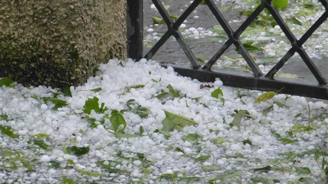 Ζαγορά: Άσπρισε μετά από πυκνή χαλαζόπτωση
