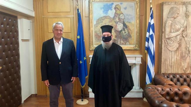 Συνάντηση του Μ. Βορίδη  με τον Μητροπολίτη Ίμβρου και Τενέδου