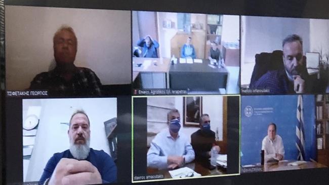 Τηλεδιάσκεψη Λιβανού με εκπροσώπους αγροτών της Κρήτης