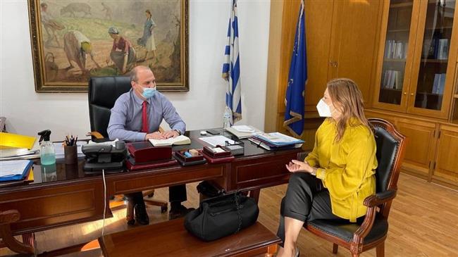 Στ. Μπίζιου: Συνάντηση με τον υφ. Αγροτικής Ανάπτυξης Γ. Οικονόμου