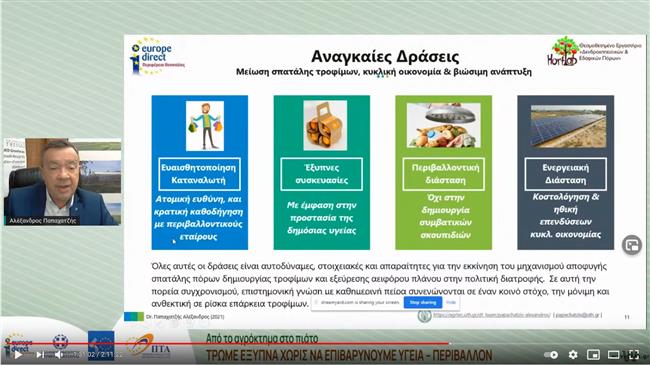 Τρώμε έξυπνα χωρίς να επιβαρύνουμε υγεία - περιβάλλον