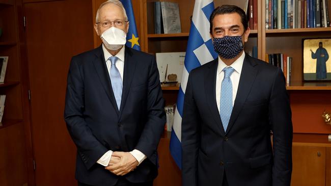 Συνάντηση του Σκρέκα με κλιμάκιο της Τράπεζας Ανάπτυξης του Συμβουλίου της Ευρώπης