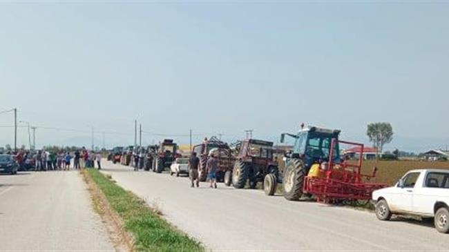 Κινητοποίηση αγροτών στον Παλαμά Καρδίτσας