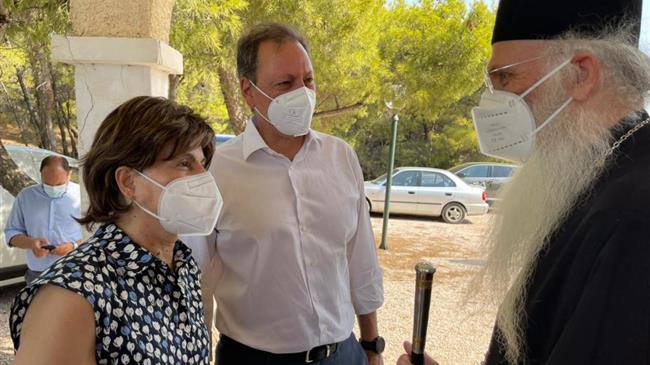 Τέλεση θείας λειτουργίας στις παιδικές κατασκηνώσεις Λαυρίου