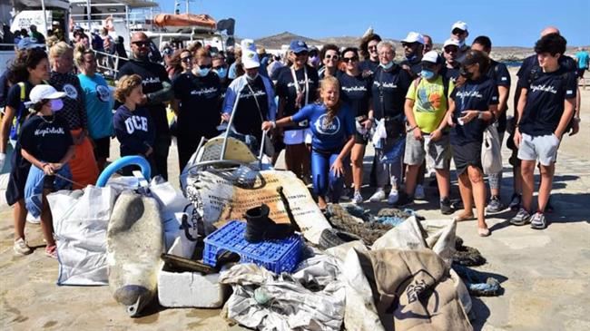 All For Blue: Πάνω από ένας τόνος απορρίμματα αφαιρέθηκε από τον βυθό της Δήλου