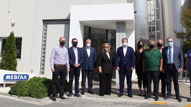 Στις εγκαταστάσεις της γαλακτοβιομηχανίας ΜΕΒΓΑΛ ο Γ. Στύλιος