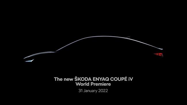 SKODA ENYAQ COUPÉ iV: Παγκόσμια πρεμιέρα στις 31 Ιανουαρίου 2022