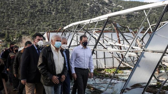 Επίσκεψη Λιβανού σε θερμοκηπιακές καλλιέργειες στον Μαραθώνα