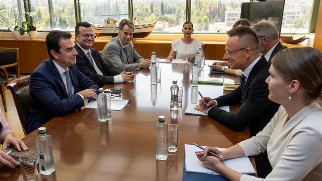 Συνάντηση  Σκρέκα με τον Υπουργό Εξωτερικών της Ουγγαρίας, Péter Szijjártó