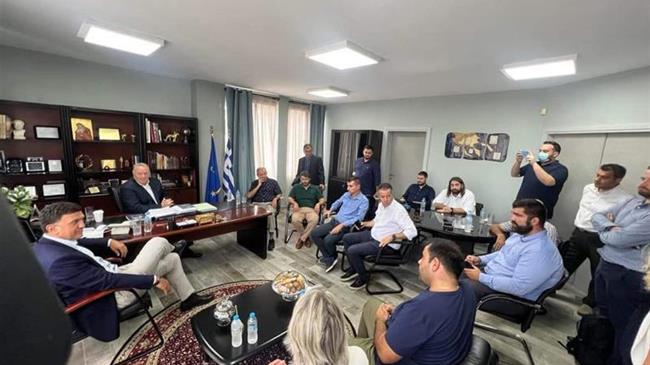 Χαλκιδική: Συνάντηση Μπαγινέτα με τον Αντιπεριφερειάρχη