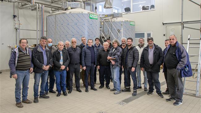 Ξεκίνησε η δοκιμαστική λειτουργία του νέου τυροκομείου της Ε.Α.Σ. Νάξου