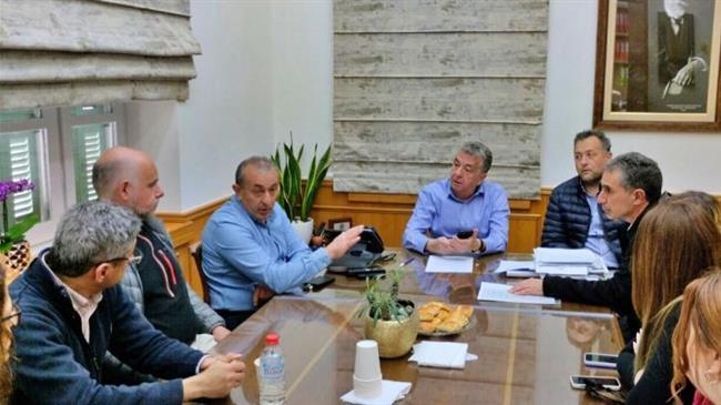 Συνάντηση Περιφερειάρχη Κρήτης με τον Πρύτανη του ΕΛΜΕΠΑ και εκπροσώπους του τμήματος Γεωπονίας