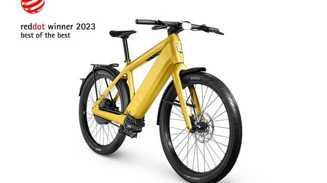 To κορυφαίο Βραβείο Red Dot στο μοναδικό e-bike ST7 της Stromer για το design του