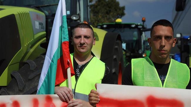 Βούλγαροι αγρότες διαμαρτύρονται κατά των ουκρανικών σιτηρών