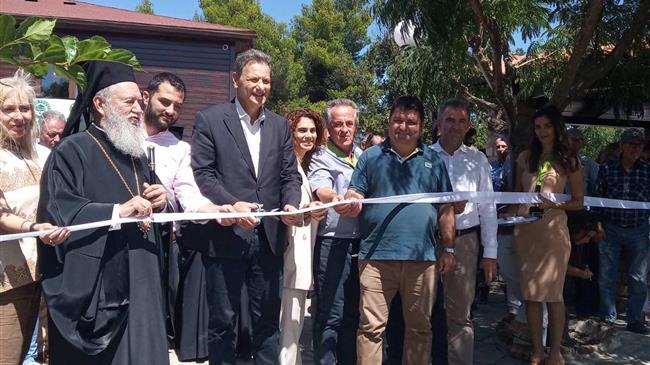 Στα εγκαίνια του Δασικού Χωριού Παπάδων ο Θ. Σκυλακάκης