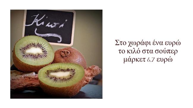 Ακτινίδια: Στο χωράφι ένα ευρώ το κιλό στα σούπερ μάρκετ 6,7 ευρώ