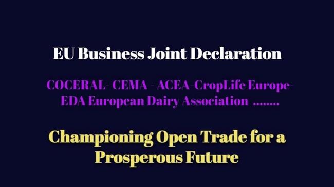 ΕΕ: 31 Επιχειρηματικές Ενώσεις ζητούν φιλόδοξη εμπορική πολιτική για ευημερία