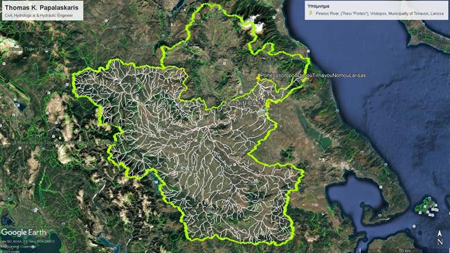 ""Πόρτες, Βρυότοπου, Τυρνάβου": Με 5,00 δισεκατομμύρια κυβικά νερού, περίπου, θα χτυπήσει ο Πηνειός το σπασμένο ανάχωμα"