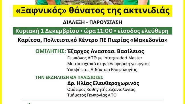 «Ξαφνικός» θάνατος της ακτινιδιάς