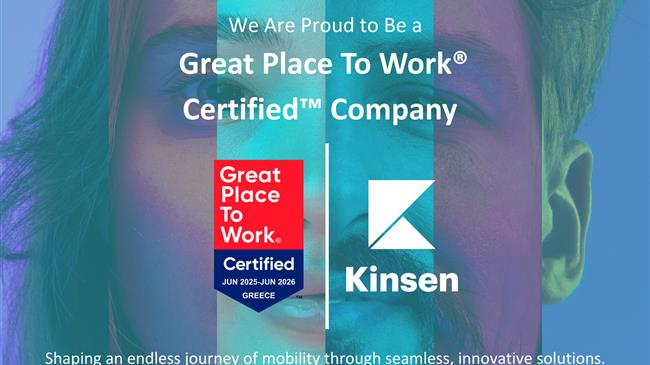 Kinsen Hellas: Απέκτησε την πιστοποίηση Great Place to Work-Certified™