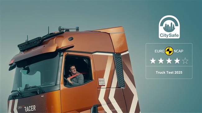 Το Renault TrucksT διατηρεί τα 4 αστέρια Euro NCAP και κερδίζει την πιστοποίηση City Safe