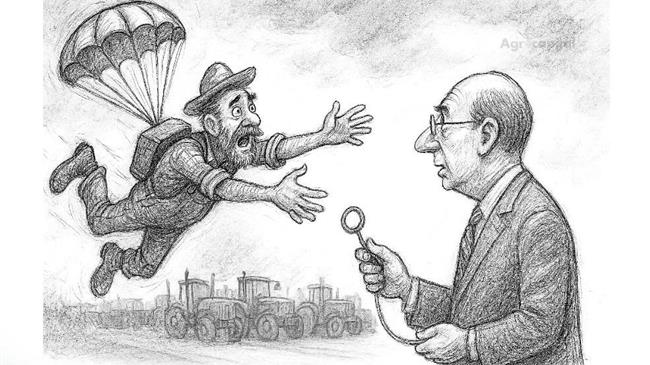 Κι αν το μυαλό της αγροτικής πολιτικής είναι σαν το αλεξίπτωτο — γιατί δεν ανοίγει ποτέ;