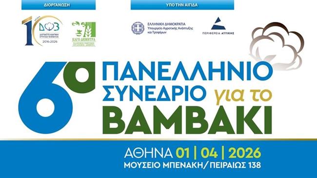 6ο Πανελλήνιο Συνέδριο για το βαμβάκι