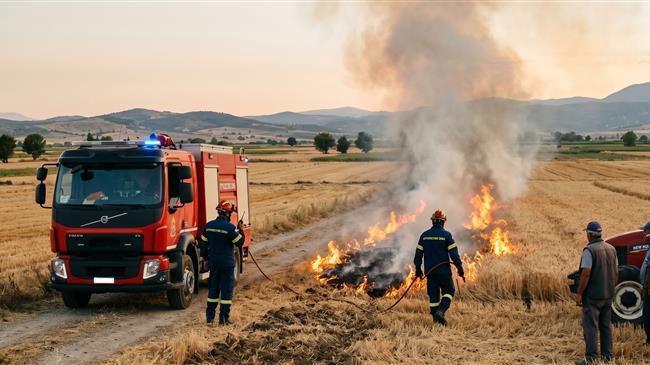 Αίτημα αγροτών για ελεγχόμενη καύση της καλαμιάς σε σιτάρι και κριθάρι