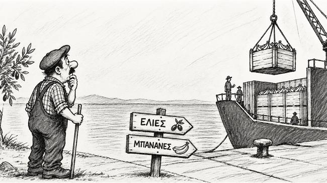 Η Ελλάδα εξάγει ό,τι δεν παράγει — Το παράδοξο της μπανάνας